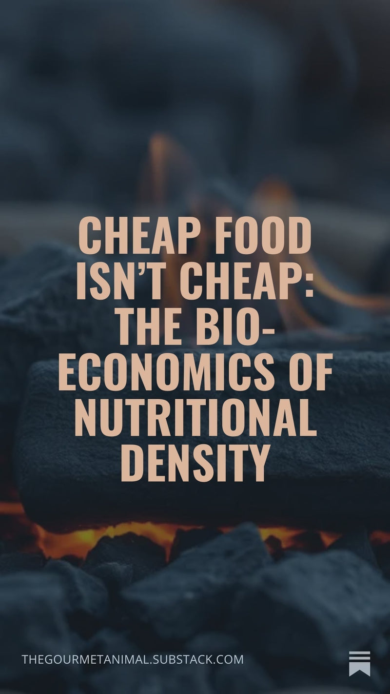 Cheap Food isn't Cheap. The Bio-Economics of Nutritional Density